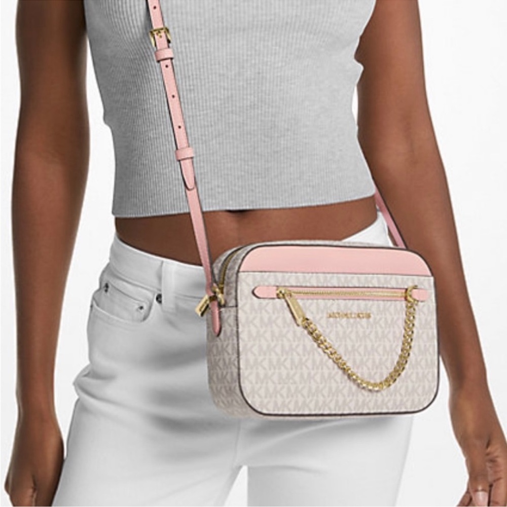 Michael Kors Jet Set Large Logo Crossbody Bag
